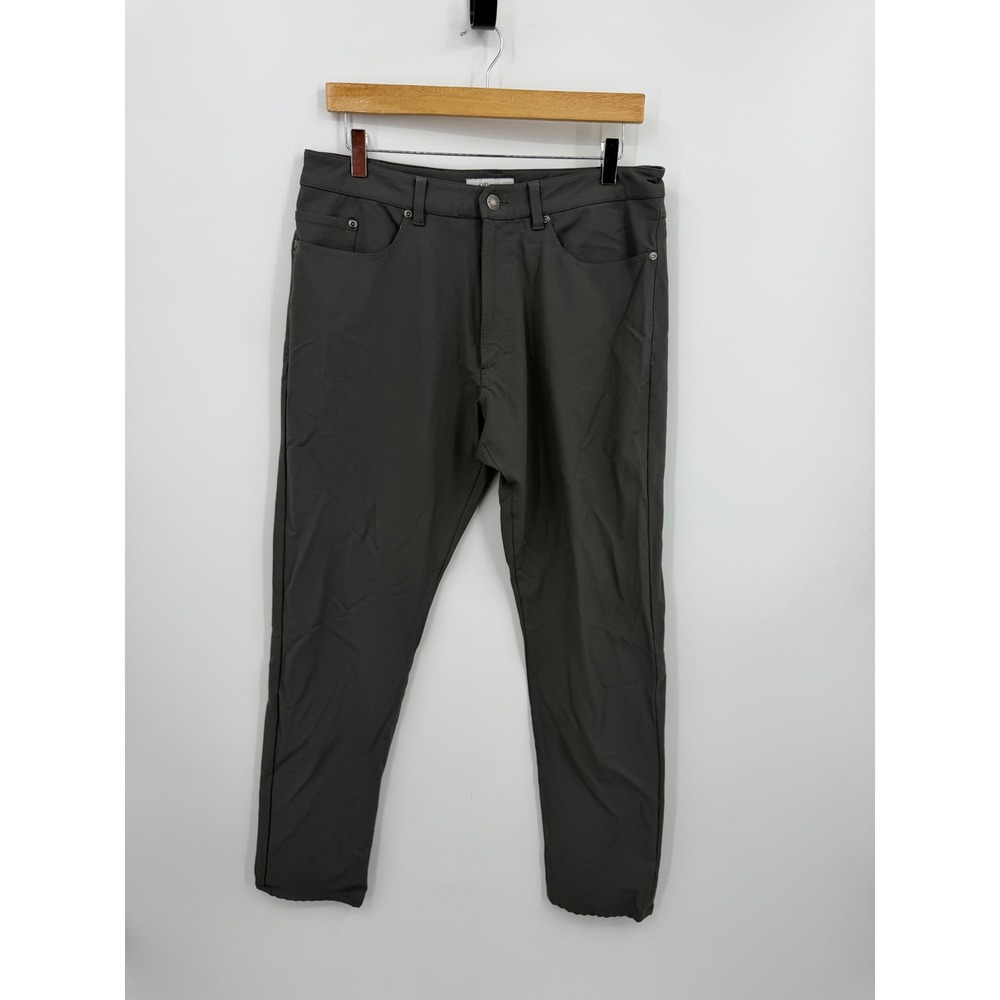 Olivers Passage Pants Men 32x29.5 Gray Technical Stretch Five Pocket Trousers